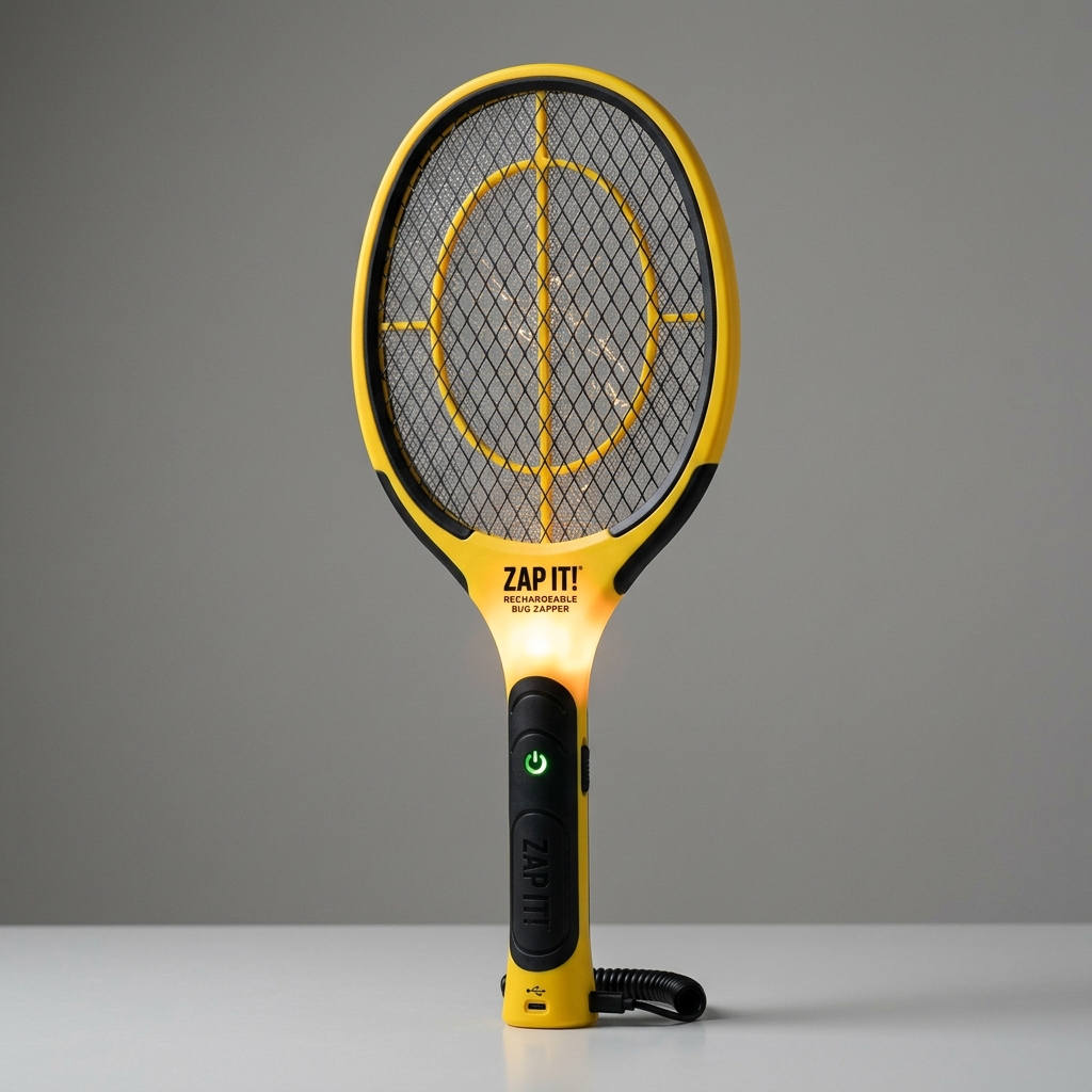 ZAP IT! Rechargeable 4,000V Bug Zapper Racket (2-Pack)